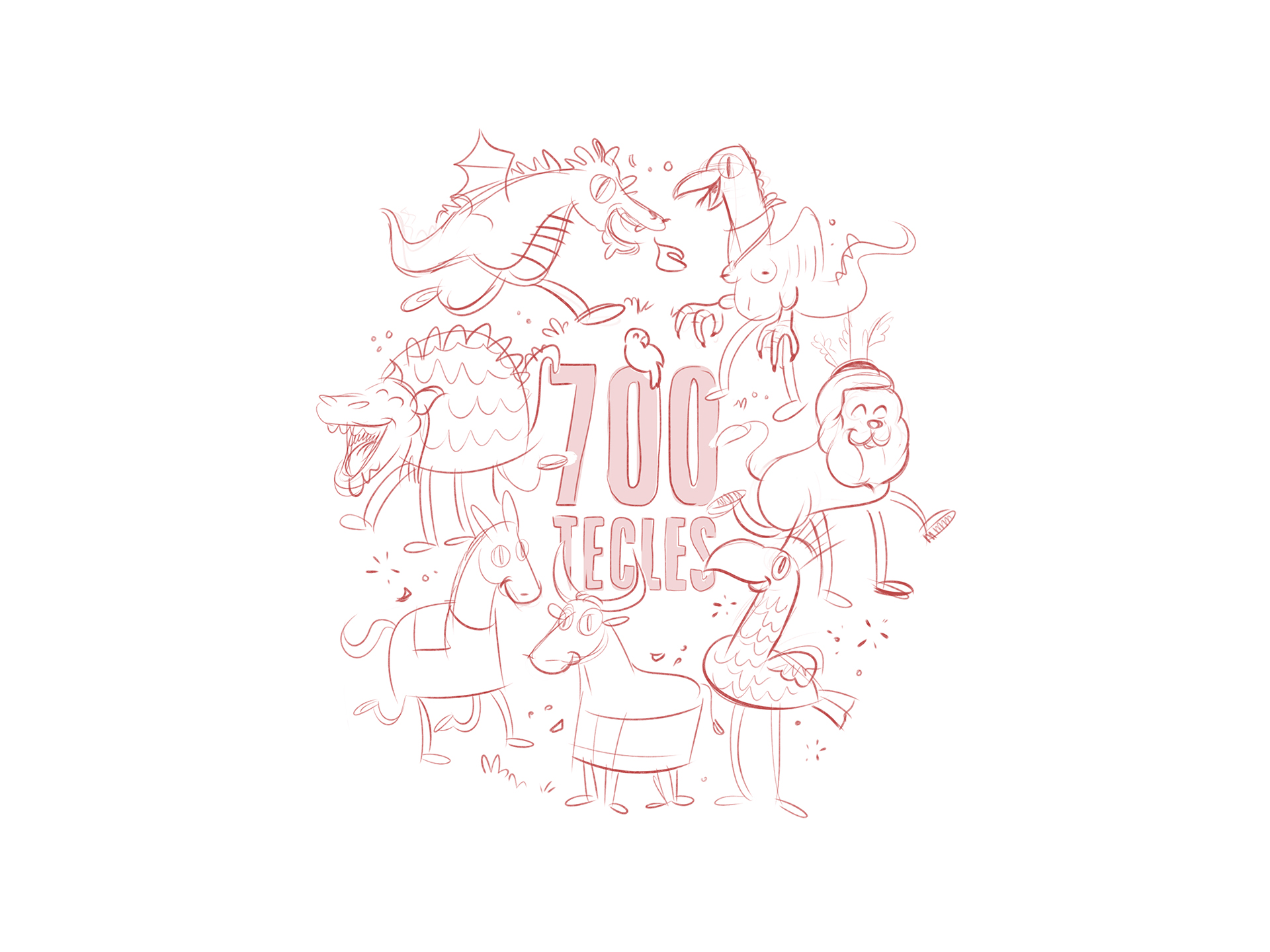 Boceto 'El Bestiari de Tarragona'