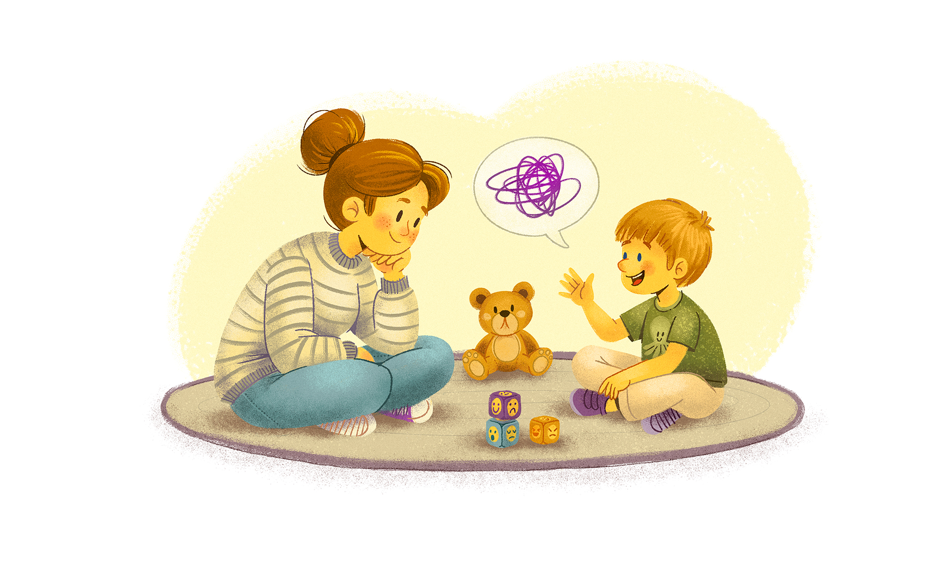 Ilustraciones para consulta psicológica