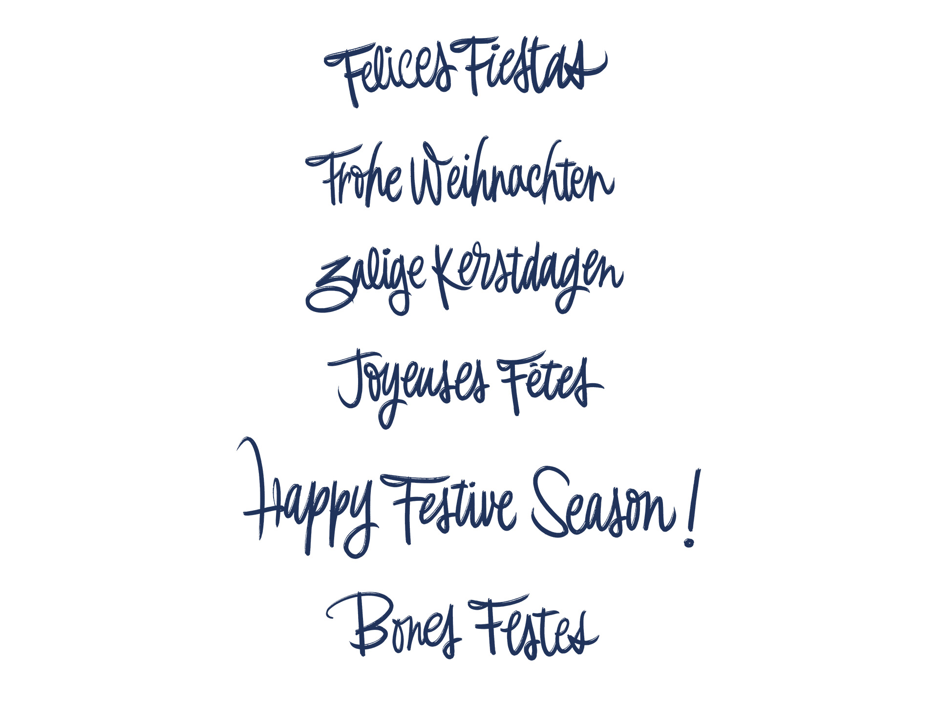 Felicitación Navidad 2020 / Lettering